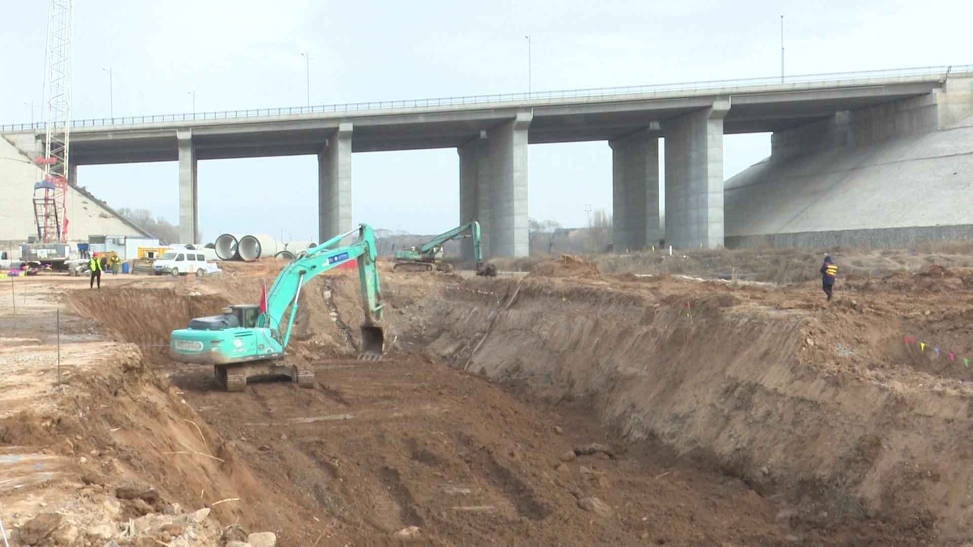 太原热浸塑钢管涂塑钢管 阳曲县中社河河道综合治理工程：全力以赴保工期 为太忻一体化经济区建设作贡献