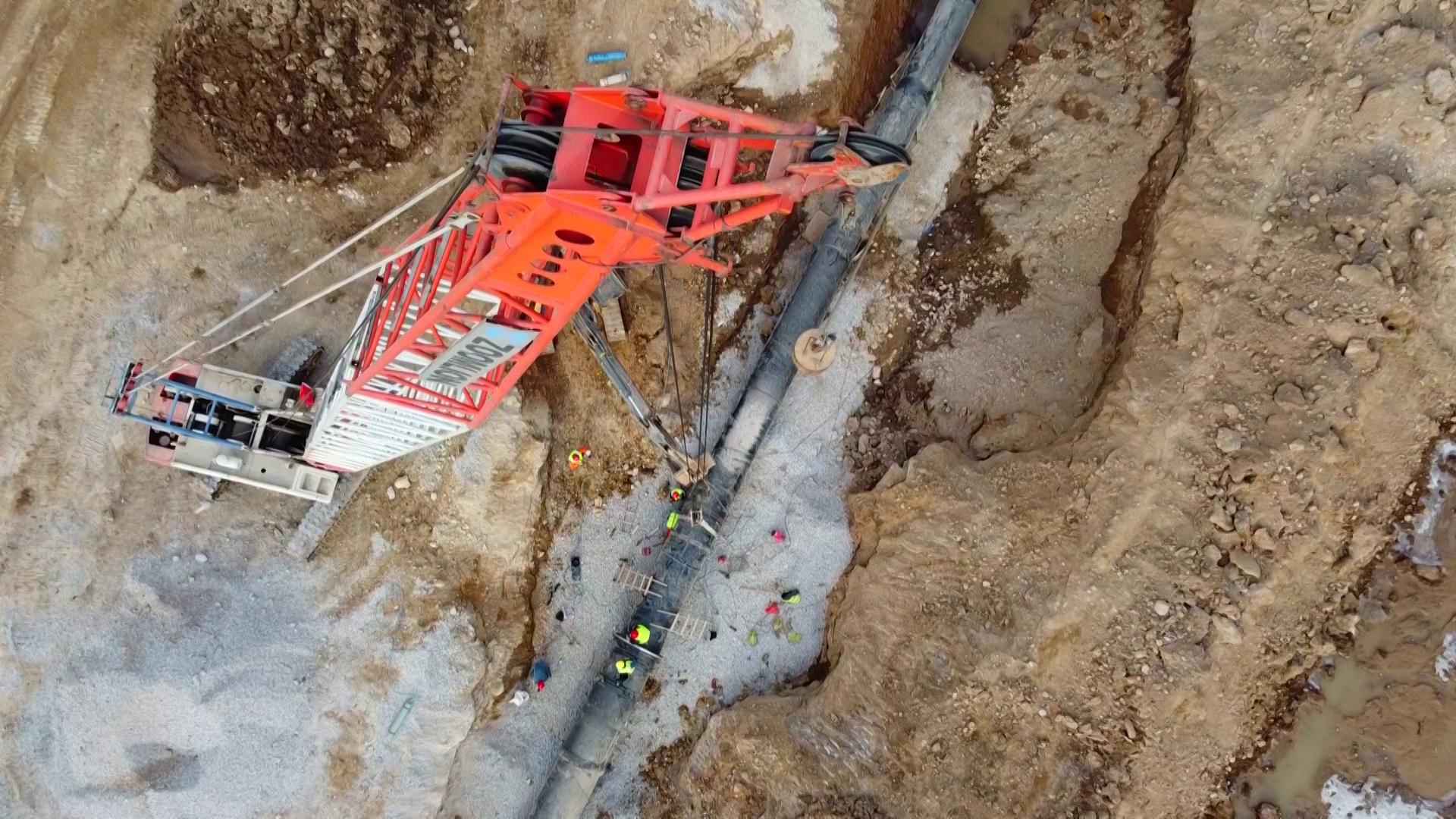 太原热浸塑涂塑钢管 阳曲县中社河河道综合治理工程：全力以赴保工期 为太忻一体化经济区建设作贡献