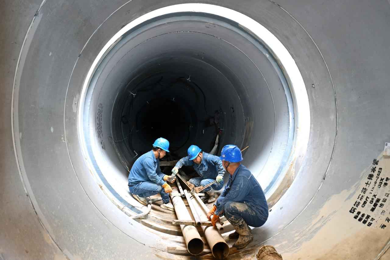 宁夏最长电力地下顶管工程贯通 宁夏最长电力地下顶管工程贯通