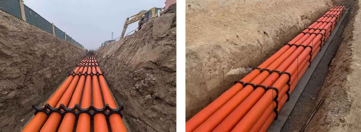 电力排管回填材料 电力排管施工工艺——混凝土包封的多层管道施工